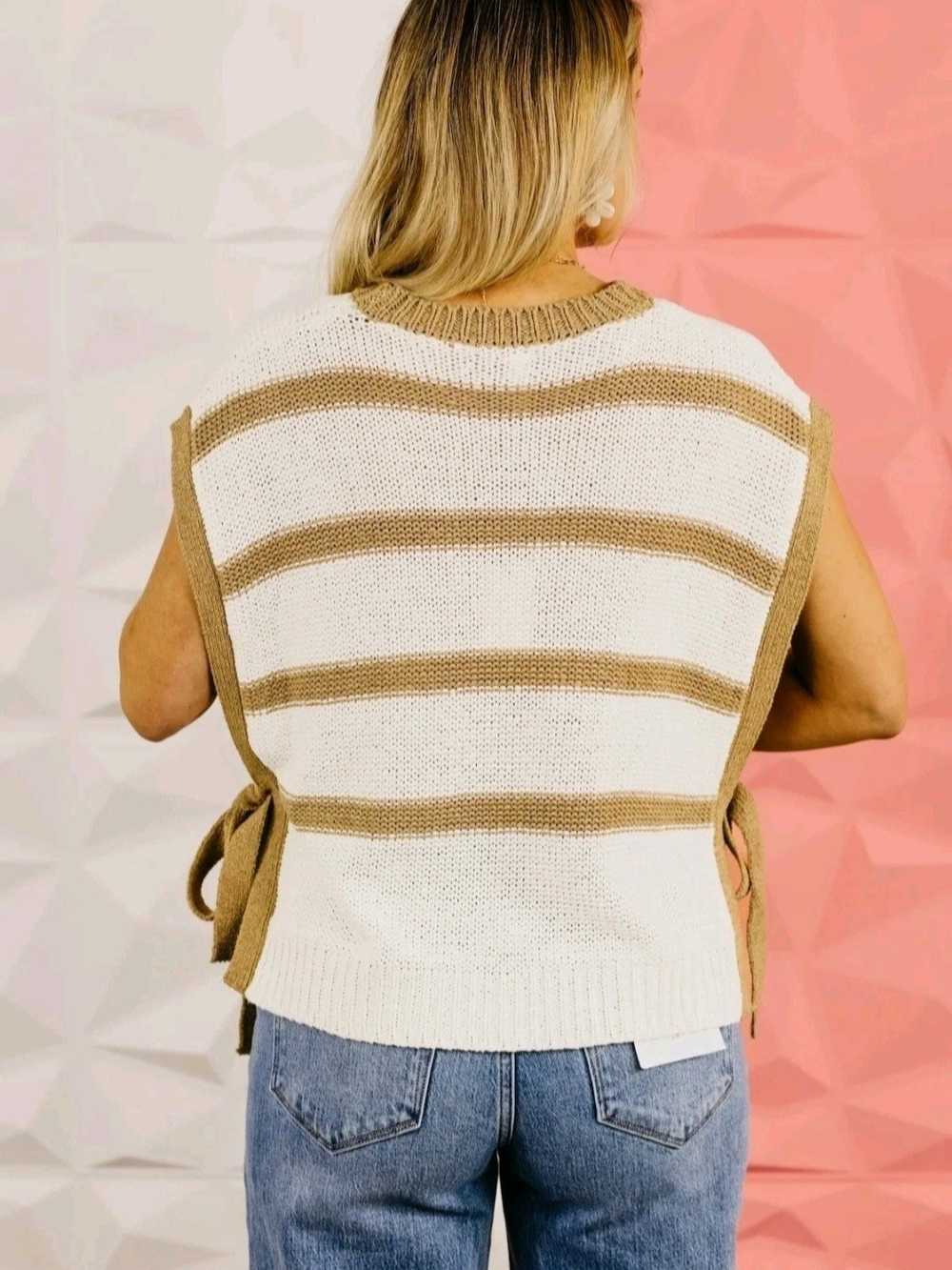 Wishlist The Ryleigh Side Tie Sweater Top Boho - Picture 3 of 9
